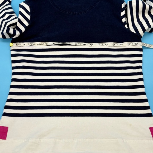 Navy and White Striped Nautical Pullover Joules Cowdray Rare Size 4 - Picture 5 of 12